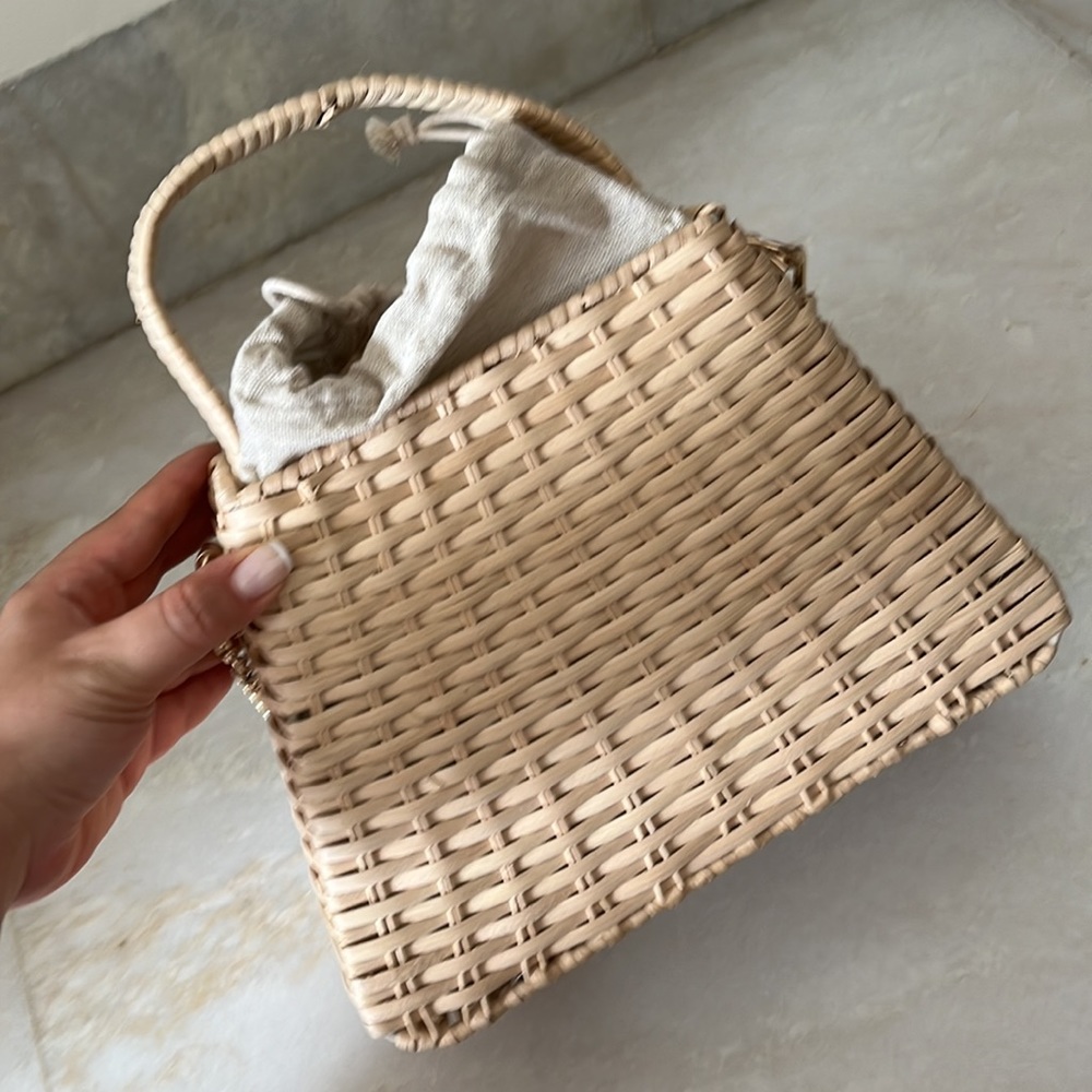 Zara straw rattan bag - Picture 4 of 5